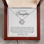 To My Beautiful Daughter | Love Knot Necklace