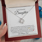 To My Beautiful Daughter | Love Knot Necklace