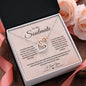 To My Soulmate/Interlocking Hearts Necklace