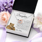 My Beautiful Daughter Love Mom/Interlocking Heart Necklace