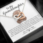 To My Granddaughter | Interlocking Hearts Necklace