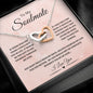 To My Soulmate/Interlocking Hearts Necklace