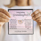 To My Darling Granddaughter | Interlocking Hearts