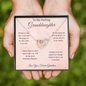 To My Darling Granddaughter/Grandma/ Interlocking Hearts