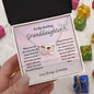 To My Darling Granddaughter | Interlocking Hearts