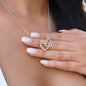 To My Granddaughter | Interlocking Hearts Necklace