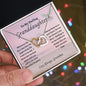 To My Darling Granddaughter | Interlocking Hearts