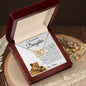 My Beautiful Daughter Love Mom/Interlocking Heart Necklace
