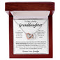 To My Lovely Granddaughter/Interlocking Hearts Necklace