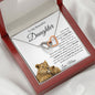 My Beautiful Daughter Love Mom/Interlocking Heart Necklace
