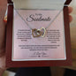 To My Soulmate/Interlocking Hearts Necklace