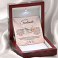 To My Soulmate/Interlocking Hearts Necklace