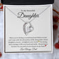 To My Beautiful Daughter | Forever Love Necklace