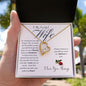To My Beautiful Wife | Forever Love Necklace