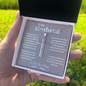 To My Husband/ Cross Necklace