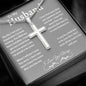 To My Husband/ Cross Necklace