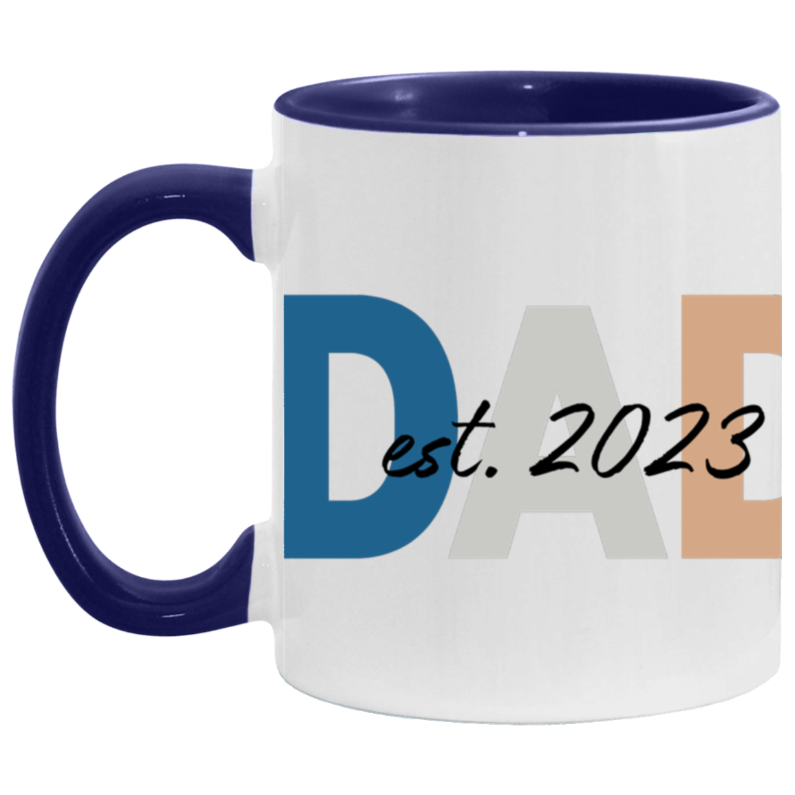 Dad Est.2023 11 oz. Accent Mug