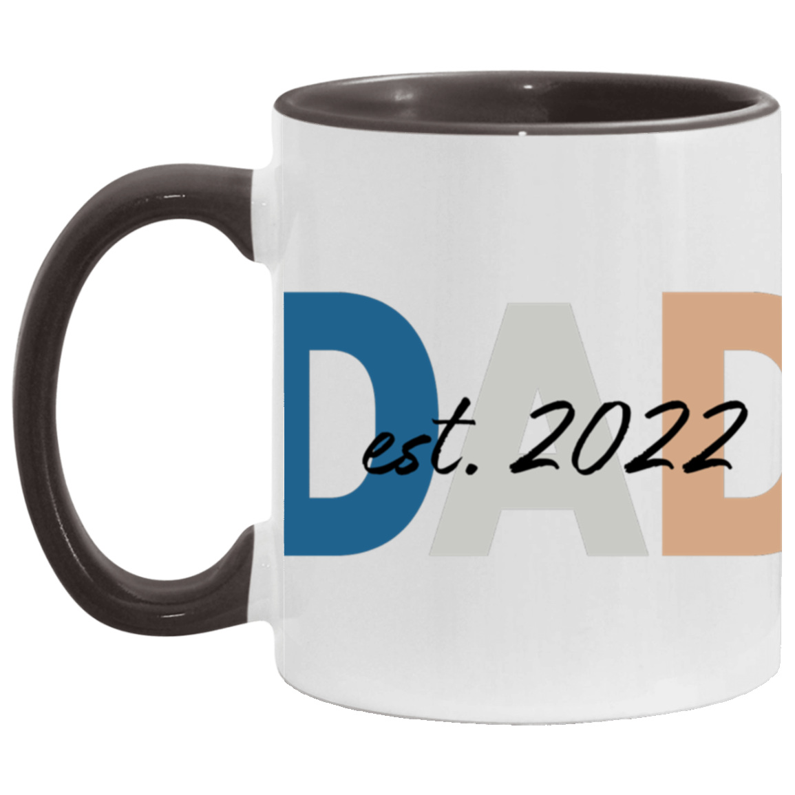 Dad Est. 2022 11 oz. Accent Mug