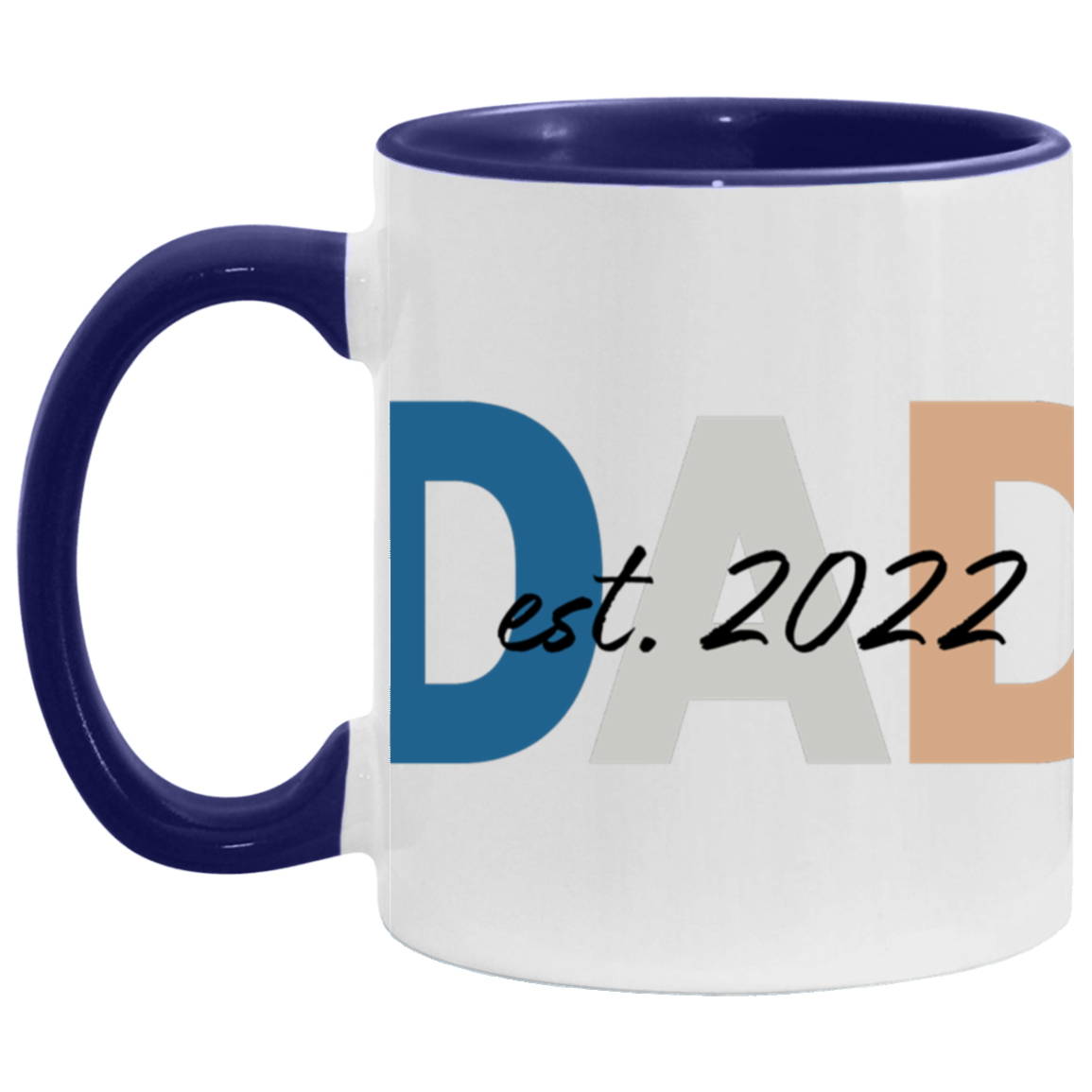 Dad Est. 2022 11 oz. Accent Mug