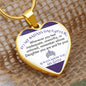 To My BADASS DAUGHTER | Heart Pendant
