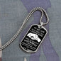 TO MY SON LOVE DAD | DOG TAG NECKLACE