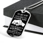 TO MY SON LOVE DAD | DOG TAG NECKLACE