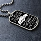 TO MY SON LOVE DAD | DOG TAG NECKLACE