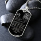 To My Son | Dog Tag Chain