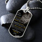 To My Son | From Dad Dog Tag
