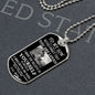 To My Son | Dog Tag Chain