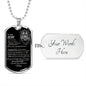 To My Son | Dog Tag Chain