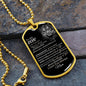 To My Son | Dog Tag Chain