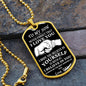 TO MY SON LOVE DAD | DOG TAG NECKLACE