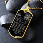 To My Son | Dog Tag Chain