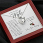 To My Beautiful Wife | Forever Love Necklace