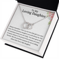 To My Loving Daughter/Perfect Pair Necklace