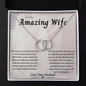 To My Amazing Wife, Love You/Perfect Pair Necklace