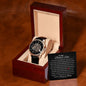 To My Bonus Son | Men's Openwork Watch