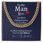 To My Man Can't Live Without | Cuban Link Chain