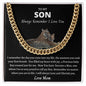 To My Son Love Mom/Cuban Link Chain