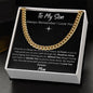 To My Son Forever Love/Cuban Link Chain