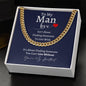 To My Man Can't Live Without | Cuban Link Chain