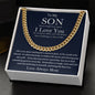 To My Son The Best You/Mom/Cuban Link Chain