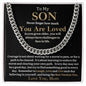 To My Son | Cuban Necklace