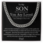 To My Son/Dad/Cuban Link Chain