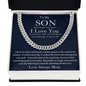 To My Son The Best You/Mom/Cuban Link Chain