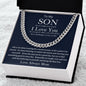 To My Son The Best You/Mom/Cuban Link Chain
