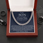 To My Son The Best You/Mom/Cuban Link Chain