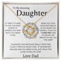 To My Amazing Daughter/ Love Knot Necklace