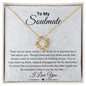To My Soulmate/Love Knot Necklace
